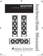 Atlantic Technology 2200 SR Instruction Manual preview