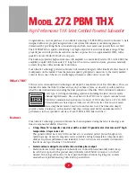 Preview for 2 page of Atlantic Technology 272 PBM THX Instruction Manual