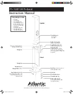 Atlantic Technology FS-3200 LR Pedestal Instruction Manual preview