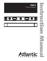 Atlantic Technology FS-7.1 Instruction Manual preview