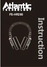 Предварительный просмотр 1 страницы Atlantic Technology FS-HR280 Instruction