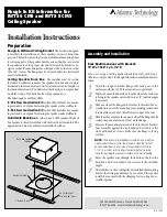 Preview for 1 page of Atlantic Technology ICTS-6.3 Installation Instructions