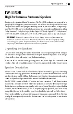 Preview for 3 page of Atlantic Technology IW-115SR Instruction Manual