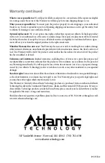 Preview for 12 page of Atlantic Technology IW-115SR Instruction Manual