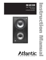 Atlantic Technology IW-28 SUB Instruction Manual preview