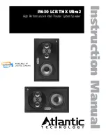 Atlantic Technology IW-30 LCR Instruction Manual preview