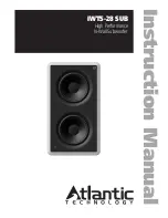 Preview for 1 page of Atlantic Technology IWTS-28 SUB Instruction Manual