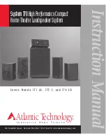 Atlantic Technology System 170 Instruction Manual preview