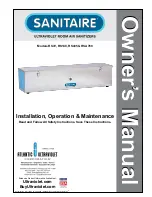 Preview for 1 page of Atlantic Ultraviolet SANITAIRE RS140 Owner'S Manual