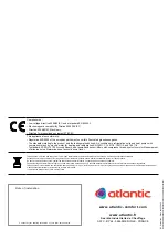 Preview for 68 page of Atlantic 023208 Installation And Operating Manual