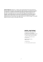 Preview for 8 page of Atlantic 63607068 Manual