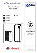 Atlantic alfea excellia duo 11 Installation And Operating Manual preview