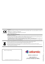 Предварительный просмотр 80 страницы Atlantic alfea hybrid duo gas Installation And Commissioning Instructions