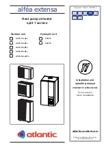 Preview for 1 page of Atlantic AOYA 18 LALL Installation And Operating Manual