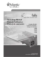 Atlantic ColorFalls CC06 Operating Manual preview