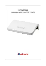 Preview for 1 page of Atlantic Cozytouch Bridge Instructions Manual