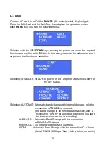 Preview for 13 page of Atlantic HAL 1200 User Manual