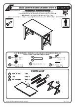 Preview for 1 page of Atlantic LEXI DESK WITH DRAWER CHARGING STATION Assembly Instructions