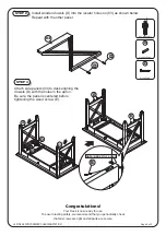 Preview for 3 page of Atlantic LEXI DESK WITH DRAWER CHARGING STATION Assembly Instructions