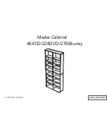 Atlantic Media Cabinet Assembly Instructions Manual preview