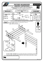 Preview for 1 page of Atlantic Oxford Headboard Aassembly Instructions