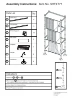 Atlantic SHF4T77 Assembly Instructions preview