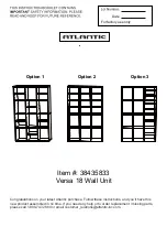 Preview for 1 page of Atlantic Versa 18 Instructions Manual