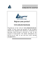 Предварительный просмотр 3 страницы Atlantis Land A02-PCI-W54 Quick Start Manual