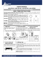 Atlantis Land A03-HP1001 User Manual preview