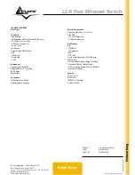 Предварительный просмотр 2 страницы Atlantis Land A07-ES3526XA Specification Sheet