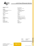 Предварительный просмотр 2 страницы Atlantis Land A07-ES3526YA (Italian) Specification Sheet