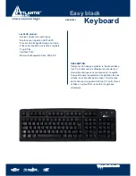 Atlantis Land Easy Black Keyboard A04-K2101 (French) Caractéristiques предпросмотр