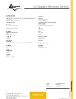 Предварительный просмотр 2 страницы Atlantis Land Edge-Core A07-ES4625 Specification Sheet