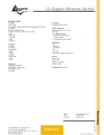 Предварительный просмотр 2 страницы Atlantis Land Edge-Core A07-ES4626-SFP Specification Sheet