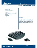 Atlantis Land Executive Wireless Kit A04-D201AA Specifications предпросмотр