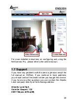 Предварительный просмотр 22 страницы Atlantis Land IP Security Wireless Motorized Camera A02-IPCAM2-W54 Quick Start Manual
