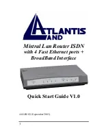 Atlantis Land Mistral A02-RI Quick Start Manual предпросмотр