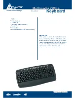 Предварительный просмотр 1 страницы Atlantis Land Multimedia Office Keyboard A04-K201AB Specifications