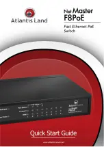 Предварительный просмотр 1 страницы Atlantis Land Net Master F8PoE Quick Start Manual