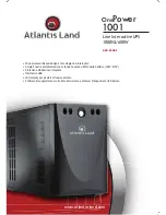 Atlantis Land One Power 1000VA/600W (Italian) Specifications preview