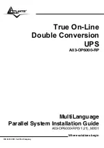 Preview for 1 page of Atlantis Land True On-Line Double Conversion UPS A03-OP6000-RP Installation Manual