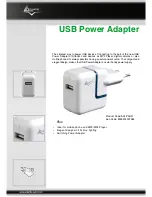 Atlantis Land USB Power Adapter A04-PAU01 Specifications предпросмотр