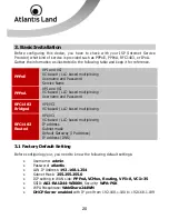 Предварительный просмотр 20 страницы Atlantis Land Web Share 3G 244WN User Manual