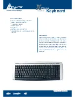 Preview for 1 page of Atlantis Land XClass Keyboard A04-K302AC Specifications