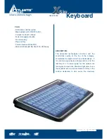 Atlantis Land Xsky A04-K303AC Specification Sheet preview