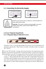 Preview for 8 page of Atlantis 2 Lane User'S Manual & Warranty Card