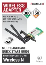 Preview for 1 page of Atlantis A02-PCIE-WN Quick Start Manual