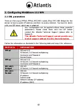 Предварительный просмотр 42 страницы Atlantis A02-RA111-WN Quick Start Manual