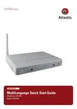 Atlantis A02-WSN3 Quick Start Manual предпросмотр