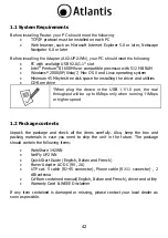 Preview for 42 page of Atlantis A02-WSN3 Quick Start Manual